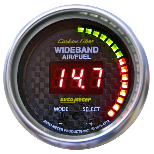 Auto Meter PRO 4778 Carbon Fiber Wideband Air Fuel Ratio Gauge