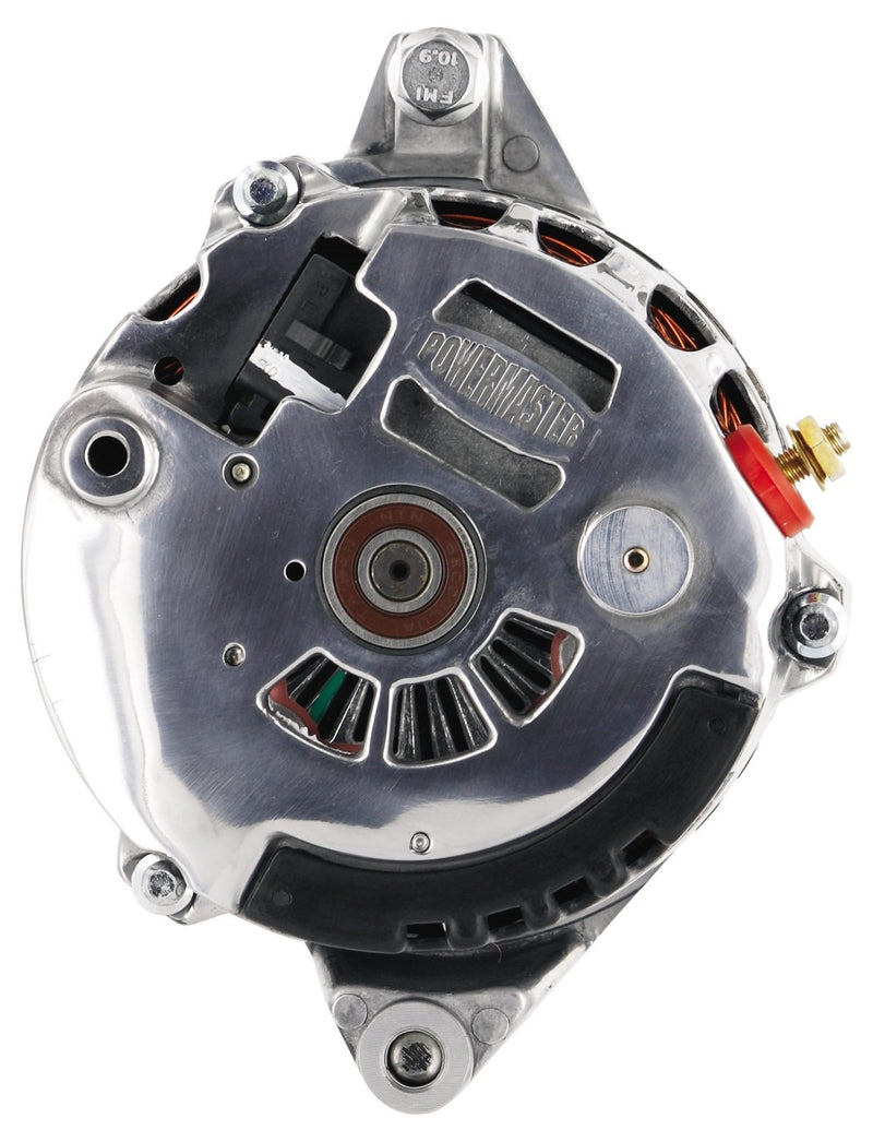 Alt GM CS130 Powermaster Polish 140A 6 grv Pulley Str MTG 6.61" 1-Wire or OE Hookup