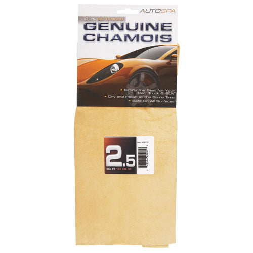 Genuine AutoSpa Full Skin Chamois, 2.5 sqft , grey