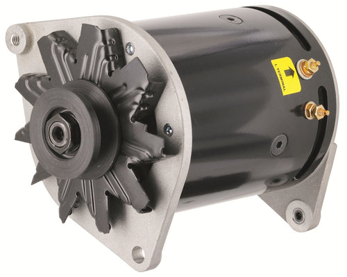 Ford PowerGEN Black Swing Mtg 90A 12V w/Lamp Term w/Step Pulley for 3/8" Belt