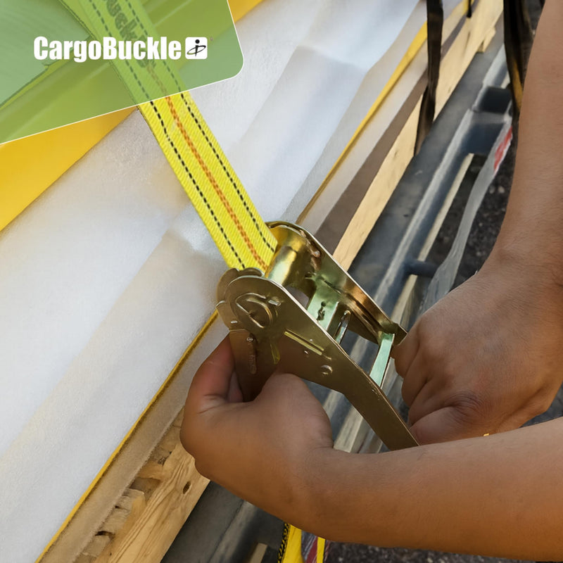 Retractable CargoBuckle Ratchet Straps 2” x 20’ with Double J-Hooks – Heavy Duty Tie Down Straps for Trailer, Truck, Cargo, Motorcycle, Moving & Hauling – 6,600 lb Break Strength