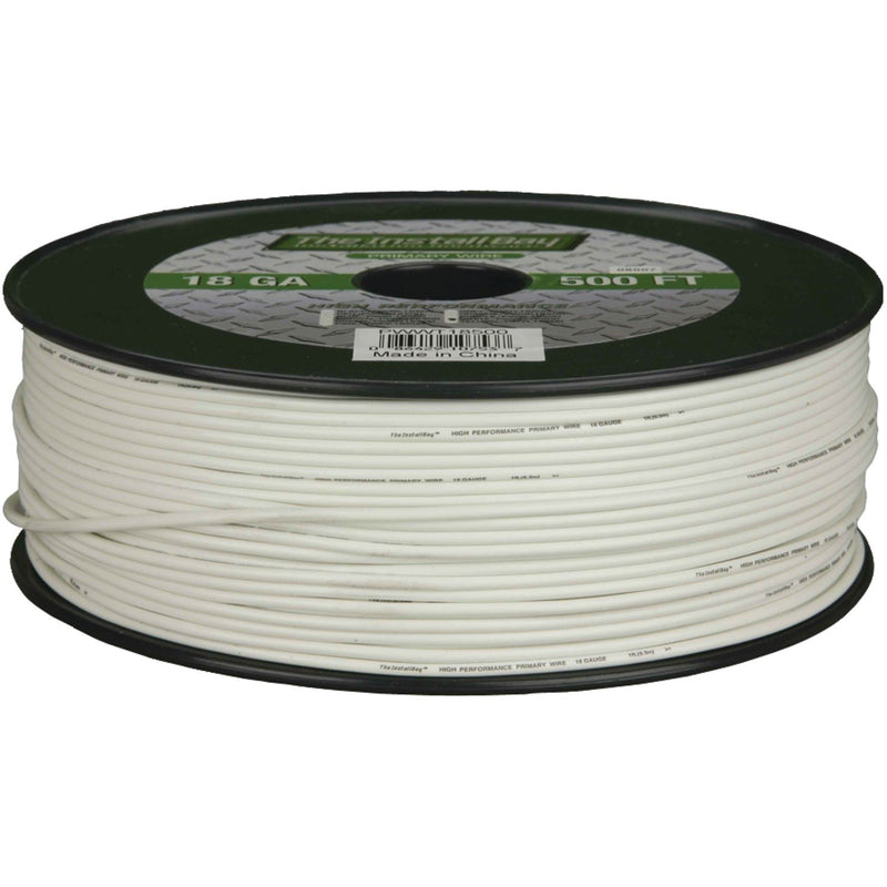 Metra Electronics 18-Gauge Primary Wire PWWT18500 (White)