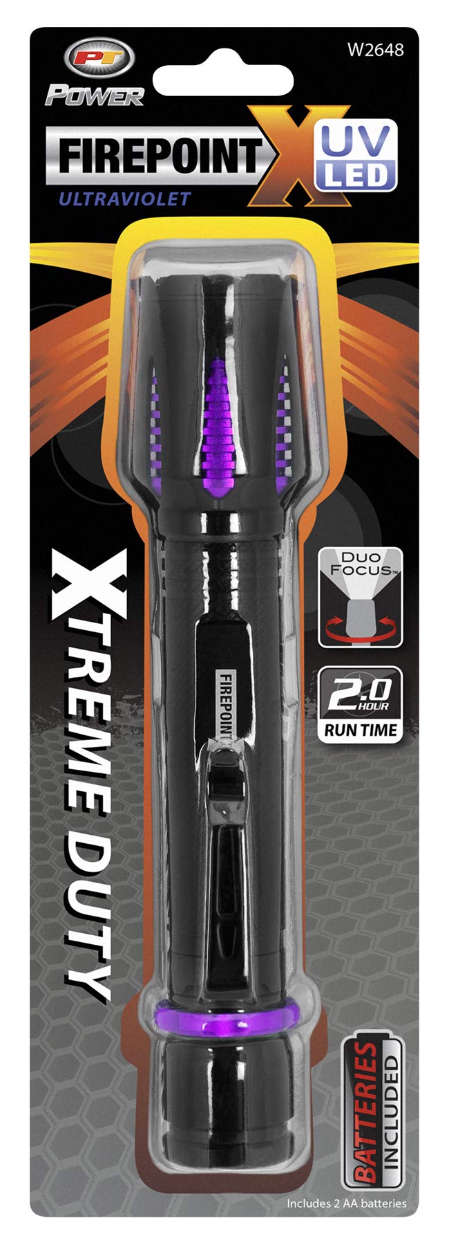 W2648 Performance Tool 365-395nm UV Light with Adjustable Beam for Leak Detection and Verification - Water and Impact Resistant