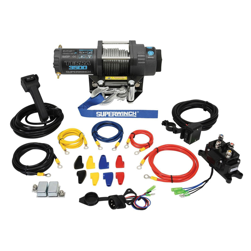 Winch SUPERWINCH 3500 lbs Roller Fairlead 32ft Steel Rope