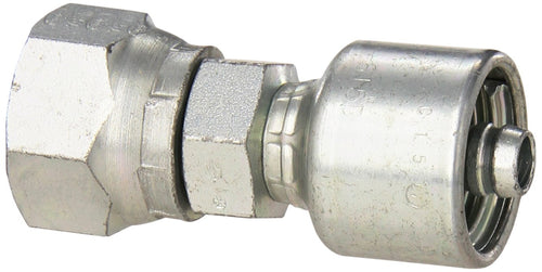MegaCrimp Gates 6G-8FPX Couplings, Female Pipe Swivel, Zinc Plated Carbon Steel, 2.55", 3/8" ID