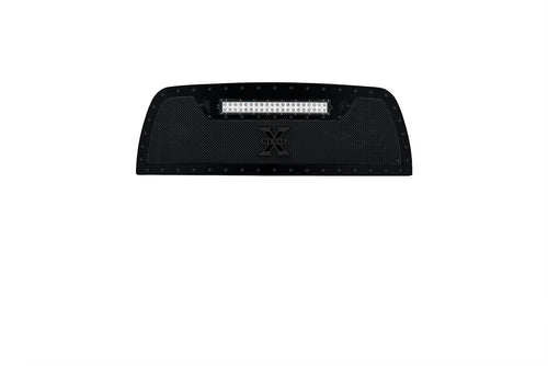 Stealth Torch Grille 2010-2012 Ram 2500, 3500, Black, 1 Pc, Replacement, Black Studs with (1) 20" LED - PN #6314531-BR