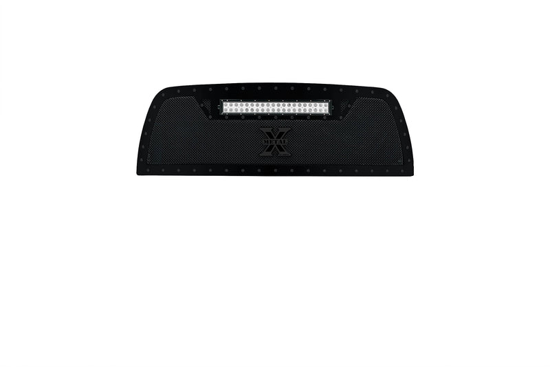 Stealth Torch Grille 2010-2012 Ram 2500, 3500, Black, 1 Pc, Replacement, Black Studs with (1) 20" LED - PN #6314531-BR