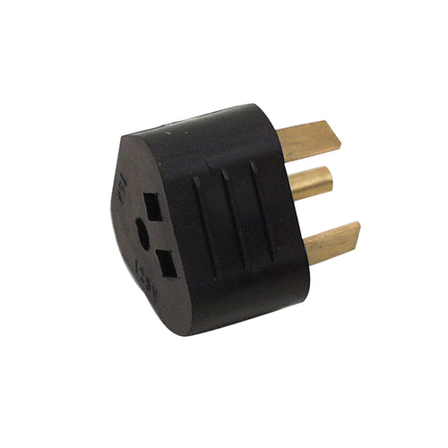 Valterra Mighty Cord A10-3015AVP Adapter Plug - 30AM to 15AF, Black (Carded)