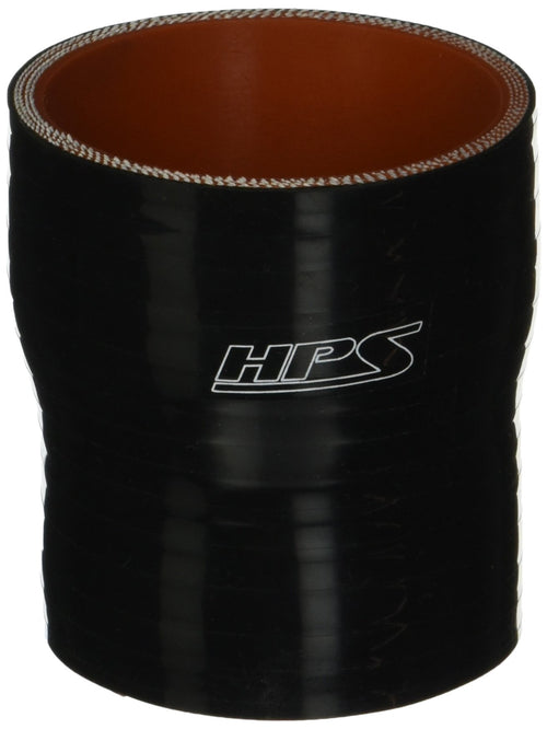 HPS Silicone HTSR-225-250-BLK High Temperature 4-ply Reinforced Reducer Coupler Hose, 60 PSI Maximum Pressure, 3" Length, 2-1/4" > 2-1/2" ID, Black