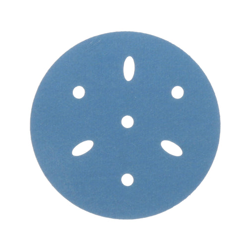 3M Hookit Blue Abrasive Disc AMAPR 321U Multi-hole, 36150, 3 in, 320, 50 discs per carton