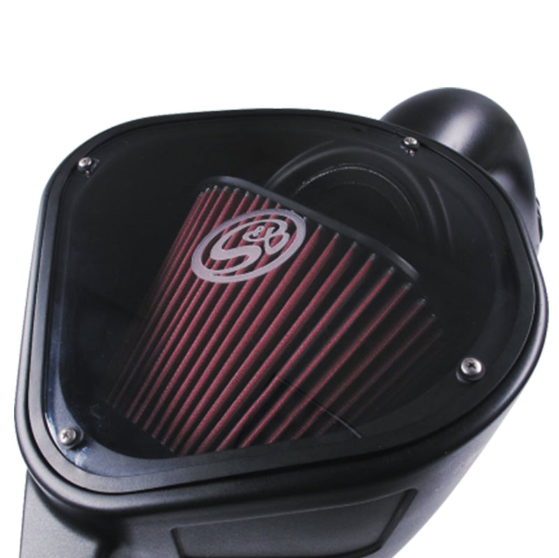 Cold Air Intake S&B Filters 75-5068 For 2013-2018 Dodge Ram Cummins 6.7L (Oiled Cleanable, 8-ply Cotton Filter)