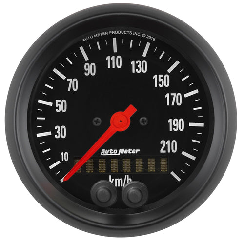 Speedometer Auto Meter 2680-M Gauge, 3 3/8", 225Km/H, GPS, Z-Series
