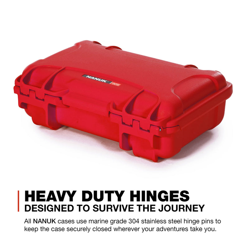 Nanuk Waterproof Hard Case 909 with Custom Insert for DJI Mini 3 and RC-N1 Remote - Red (909S-080RD-0A0-C0598)
