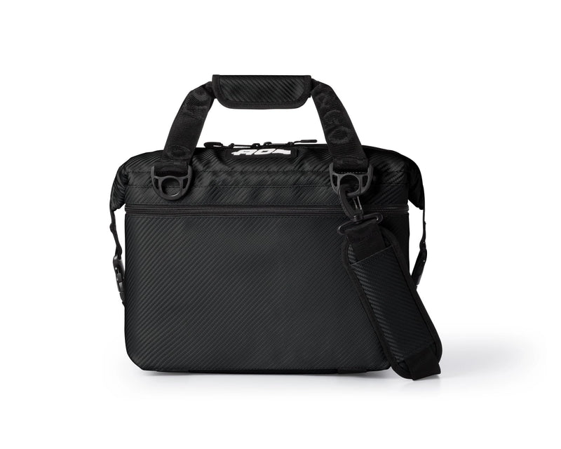AO Coolers Carbon Expedition Soft Cooler with High-Density Insulation, Black, 12-Can