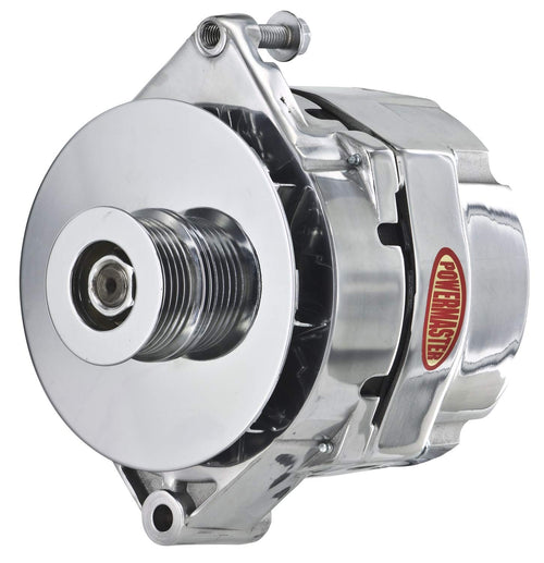 Alternator Powermaster 27290-114 Polish (17SI 120A 6 Groove Pulley 1 or 3 Wire)