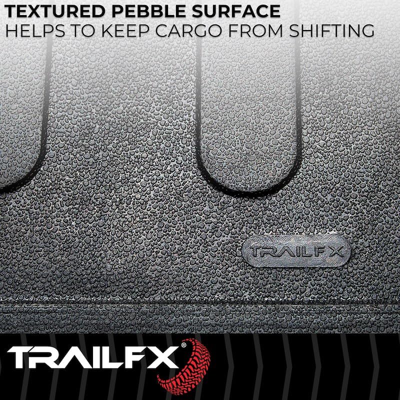 TrailFX Bed Liner Fits 2022-2026 Ford Maverick Black Textured Pebble Rubber Surface No Raised Edges Heavy-Duty Durable Rubber Material Drop in Mat