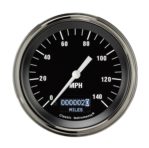 Hot Rod Classic Instruments HR55DSLF 3 3/8" Speedometer OLED