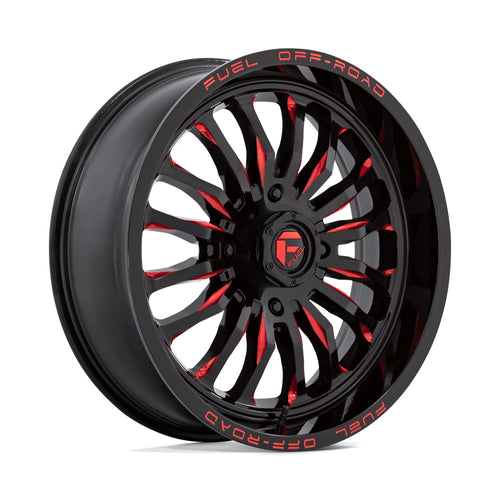 UTV Fuel D822 20X7 4X137 G-BLK MILL-RED 13MM - D8222070A644