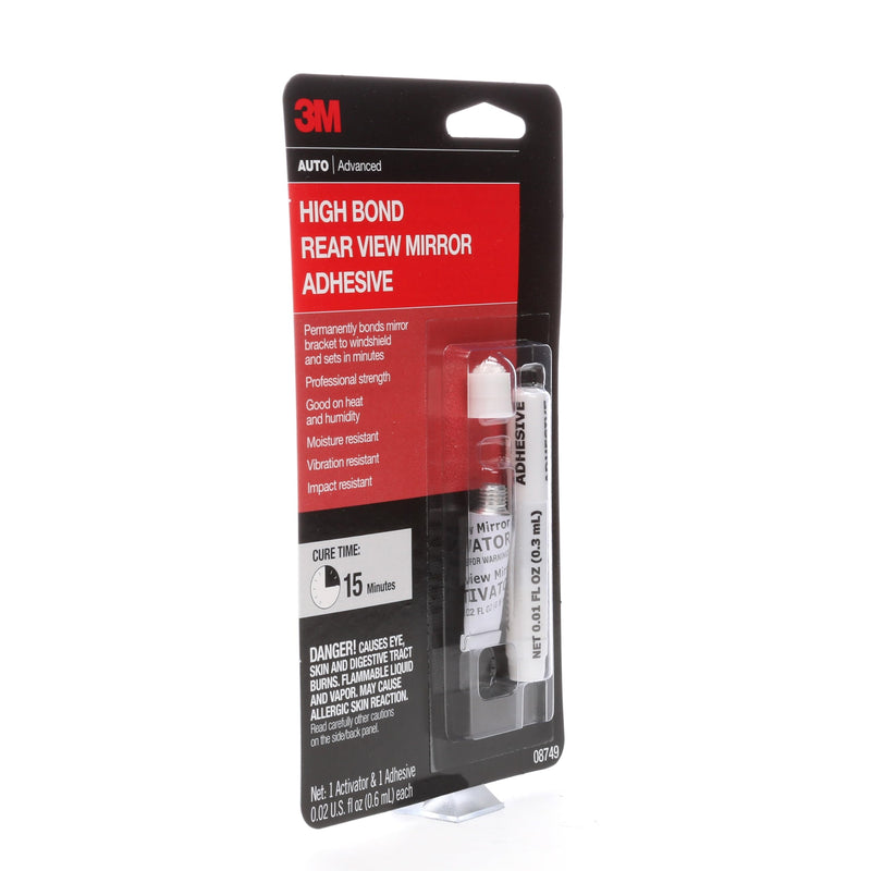 3M Rearview Mirror Adhesive High-Bond, 08749, 0.02 fl oz, 1 Per Pack