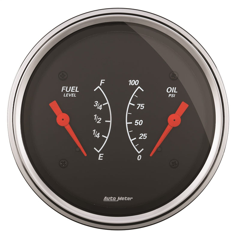 Auto Meter Designer Black 1413 Oil/Fuel Dual Gauge