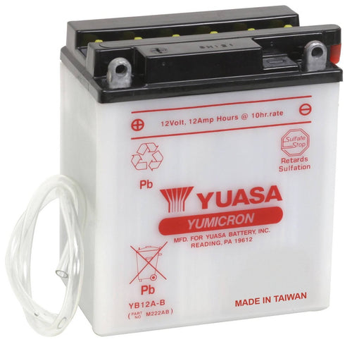 Yuasa YB12A-B YUAM222AB Battery, Multi-Colored