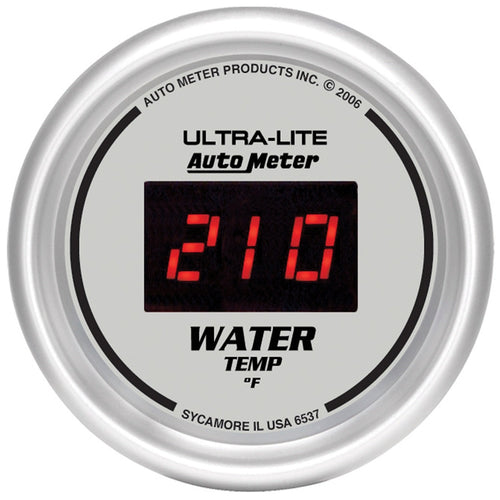 Auto Meter Ultra-Lite 6537 Digital 2-1/16" 0-300 Degree F Water Temperature Gauge