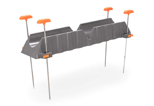 Camco Sewer Hose Support Kit Rhino/RV Camper - Provides over 15-Inches of Elevation - Supports Up to 3-Feet of RV Sewer Hose - Includes Adjustable Stakes (39015)