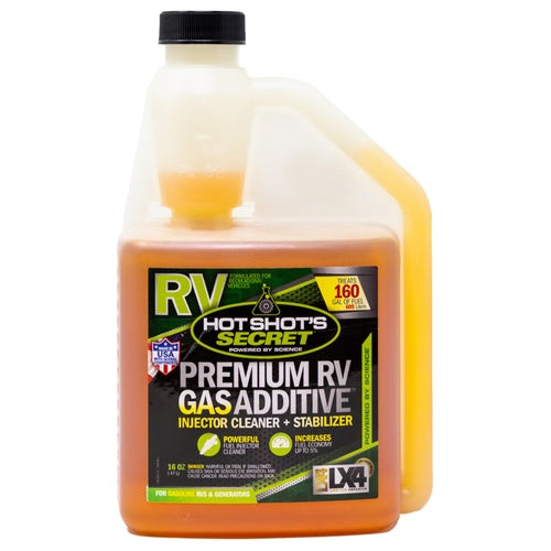 Premium RV Gas Additive Hot Shot's Secret 16 fl oz Bottle,Orange
