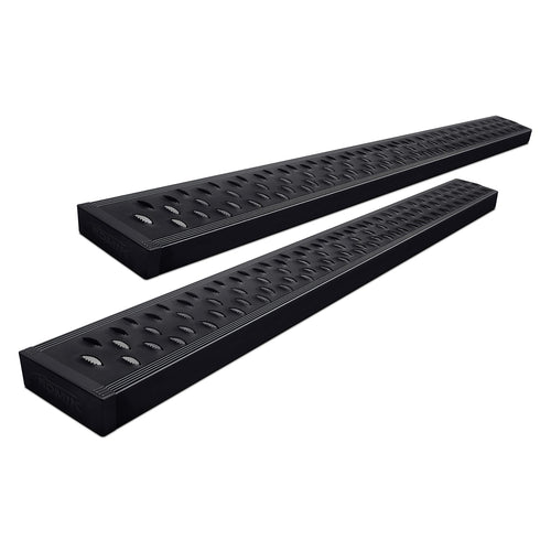 82353429-6.5" Romik RPD-T Series Cab Length Black Running Boards