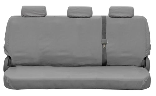 Covercraft Custom Seat Covers Polycotton | Fits 2024-2025 Ford Ranger (Excludes Raptor) | 2nd Row Solid Bench Seat, Grey