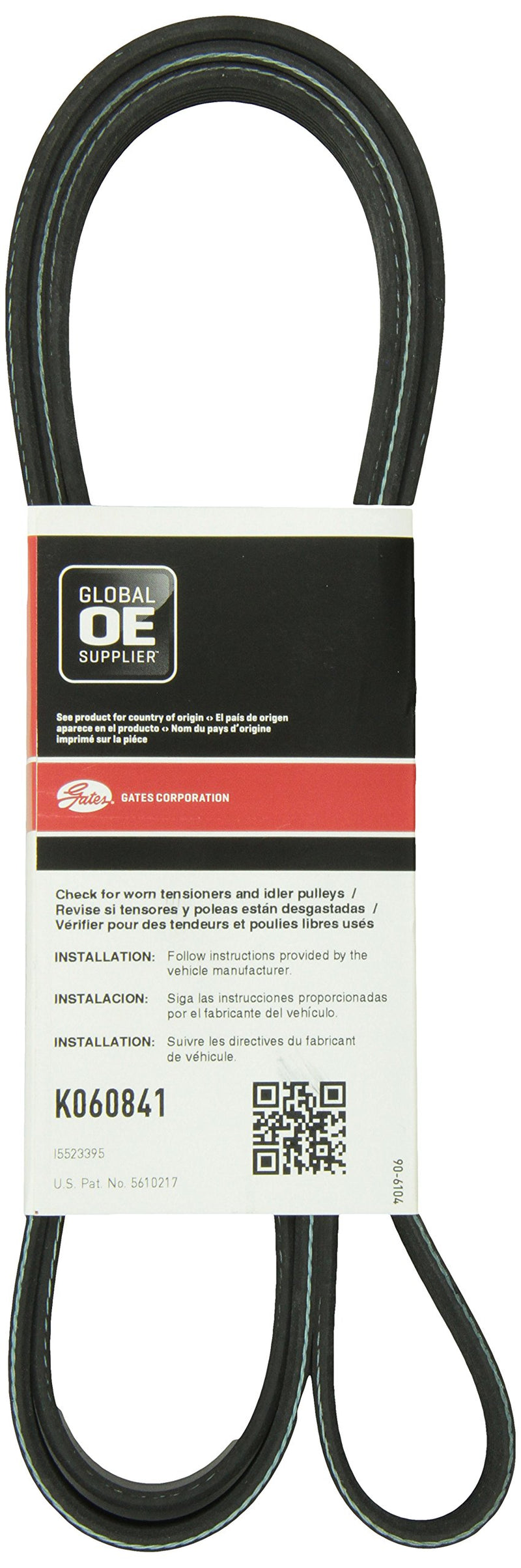 Micro V Serpentine Drive Belt Gates K060841