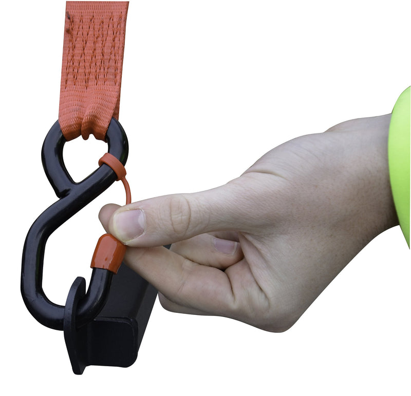 31405 Erickson Light Duty Mini Ratchet Strap (with Cap Locks, 3/4" x 10', 600 lb.), 4 Pack
