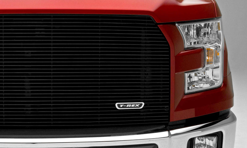2015-2017 F-150 T-Rex Grilles Billet Grille, Black, 1 Pc, Replacement, Does Not Fit Vehicles with Camera - PN #20573B