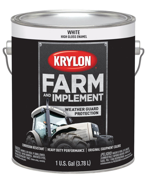 Farm & Implement Krylon Paint Gallons Gloss White 128 Ounces