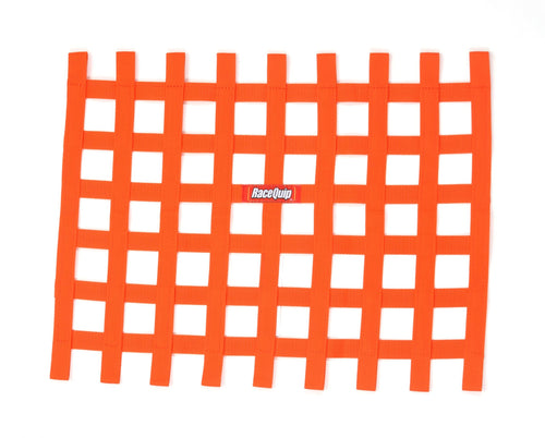 Window Net RaceQuip® 721045RQP - 24 x 18 in Rectangle - Orange 1 in Webbing
