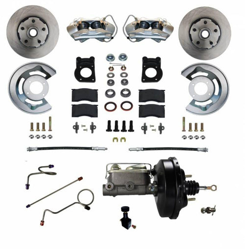 Power Disc Brake Conversion LEED BRAKES 1971-73 Mustang - 4Piston