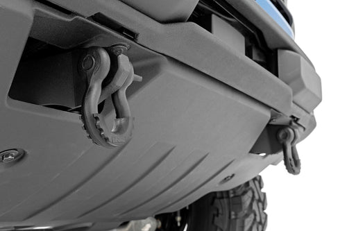 Tow Hook Shackle Mount Kit Rough Country for Ford Bronco (2021-2025) - Mounting Brackets, D-Rings & Rubber Isolators