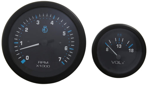 Eclipse Twin Engine Sierra International 69725P Add On OB 2 Gauge Set Includes Tachometer & Voltmeter