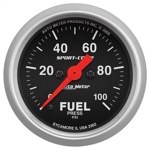 Auto Meter Sport-Comp 3363 Electric Fuel Pressure Gauge