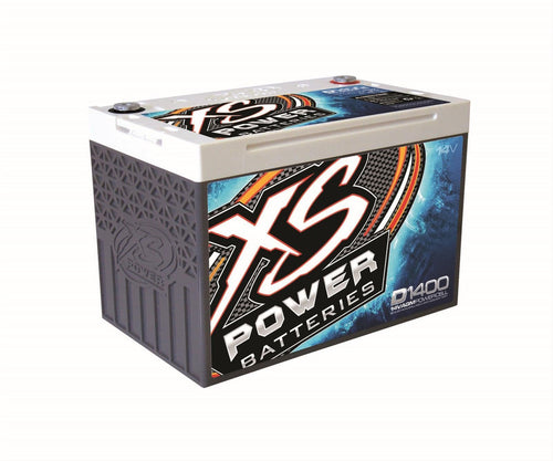D1400 XS Power 2400 Amp AGM Battery with 580 & M6 Terminal Hardware - Group 34 14 Volt 56Ah 775CA Deep Cycle AGM Powercell for Large Stereo Systems or Vehicles