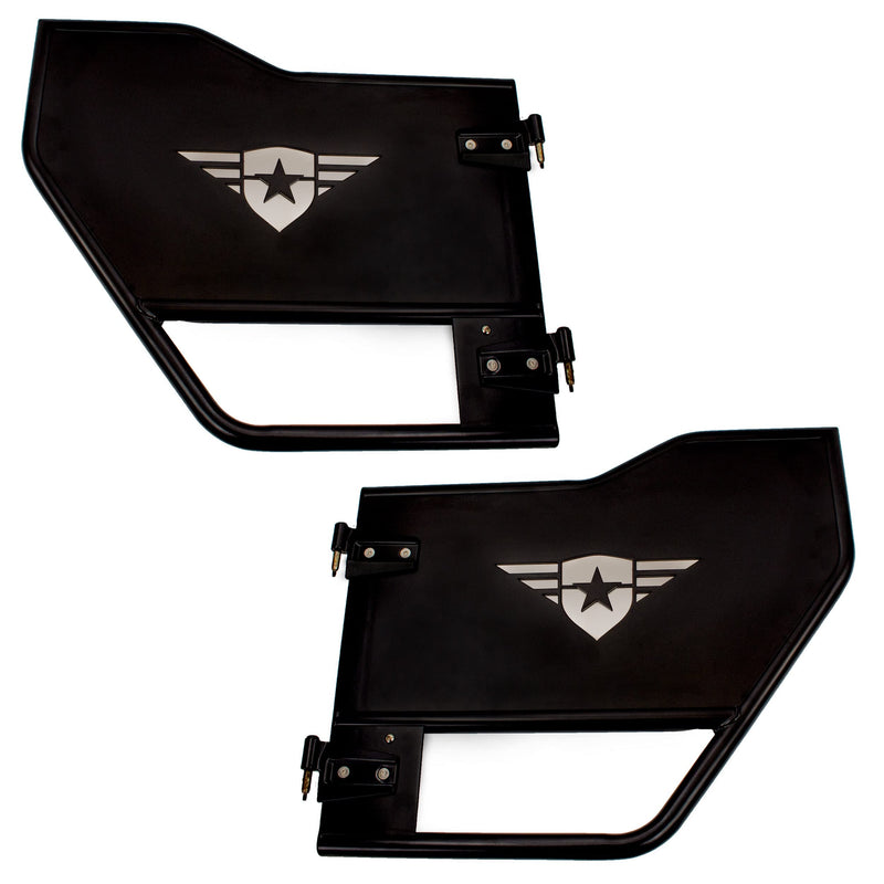 Rear Pair Combat Off Road Mission Doors - Tube Doors Compatible with Jeep JT Gladiator