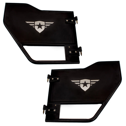 Rear Pair Combat Off Road Mission Doors - Tube Doors Compatible with Jeep Wrangler JLU