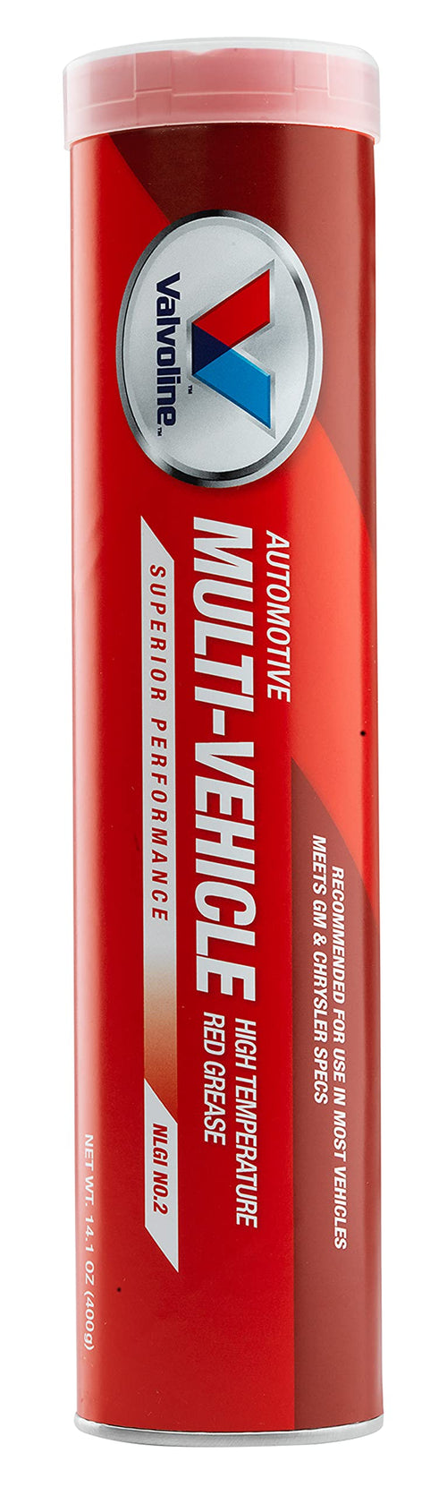 Multi-Vehicle Valvoline High Temperature Red Grease 14.1 OZ Cartridge