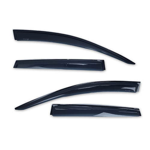 TrailFX Rainguards Low Profile Fits 2017-2022 Honda CR-V Tape-On Smoke Window Vents Acrylic Outside Channel Mount Set of 4 Rain Guards TrailFX 4269H