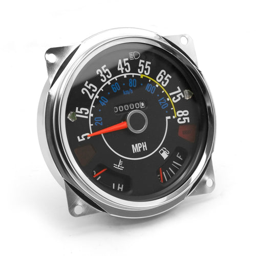 Omix-Ada Speedometer Assembly 17206.05, 5-85 MPH, Includes Speedometer Assembled With Fuel and Temperature Gauges, Jeep CJ5 1980-1983, CJ7 1980-1986, CJ8 1981-1986