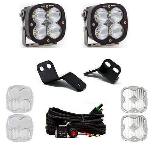 Baja Designs A-Pillar Light Kit XL Pro LED for Polaris RZR XP 1000; XP Turbo; Turbo S 2014-21 UTV (Spot; Clear)
