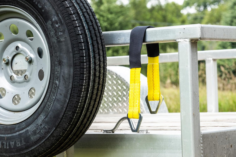 2” x 24” Premium Axle Tie Down Strap with D Rings – Keeper
