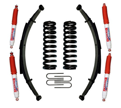 Skyjacker Suspension Lift Kit 174BKS-N w/Shock Nitro Shocks Incl. Front/Rear Springs Rear U Bolt Kit 4 in. Lift