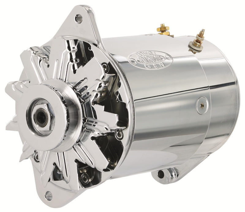 Chrome Powermaster 182111-2 Alternator (PowerGEN Short 90A 12V with Lamp Term)