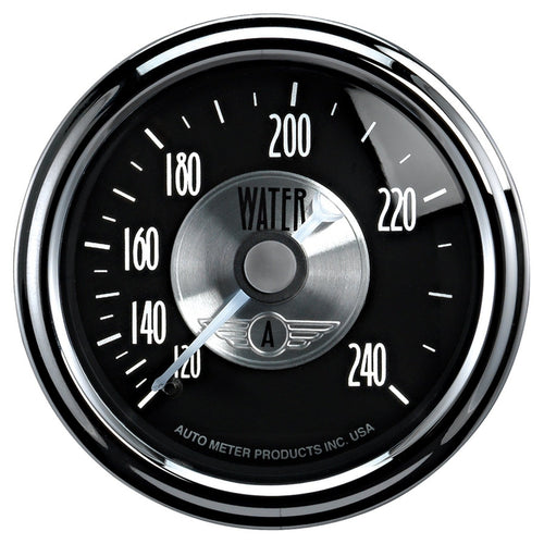 Auto Meter 2033 2-1/16" Prestige Black Mechanical Water Temperature Gauge 120-240 Degree